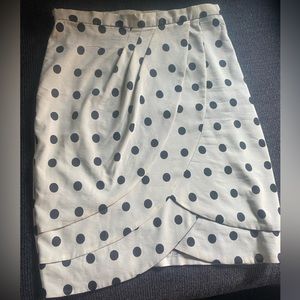 Anthropologie Eva Franco polka dot skirt, size 12, made in the USA